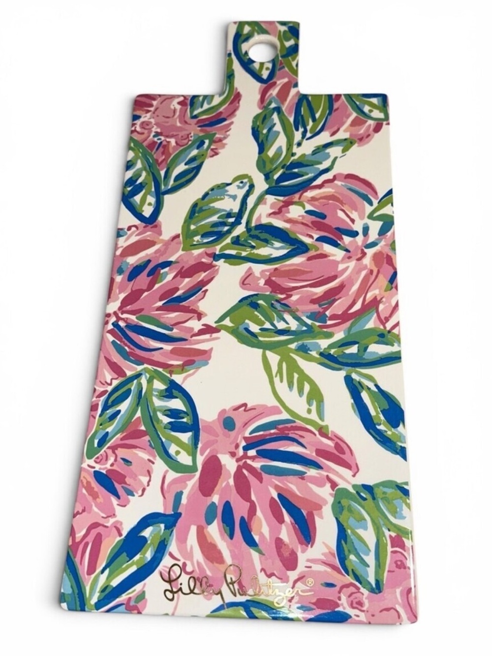 NIB Lilly Pulitzer Totally Blossom Ceramic Charcuterie Serving Board
